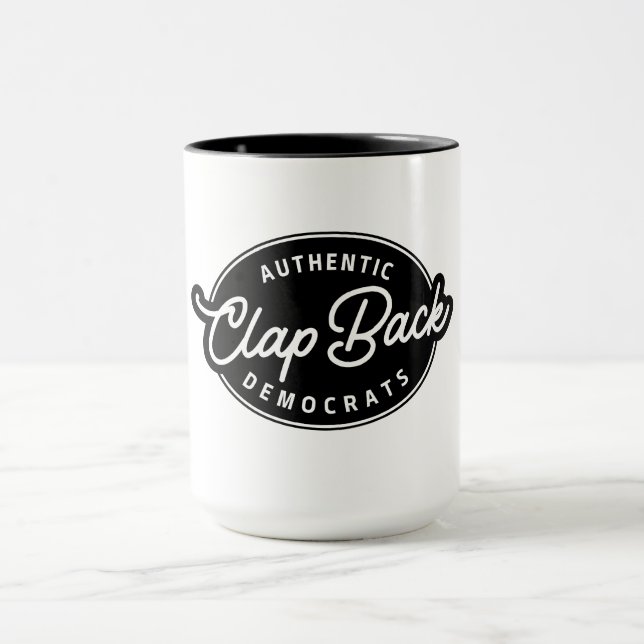 Clapback-Demokraten-Logo Tasse (Zentrum)