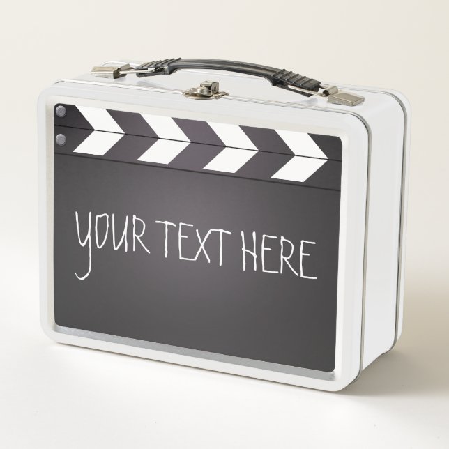 Clapboard für den benutzerdefinierten Filmregisseu Metall Brotdose (Vorderseite)