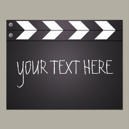 Clapboard für den benutzerdefinierten Filmregisseu Poster
