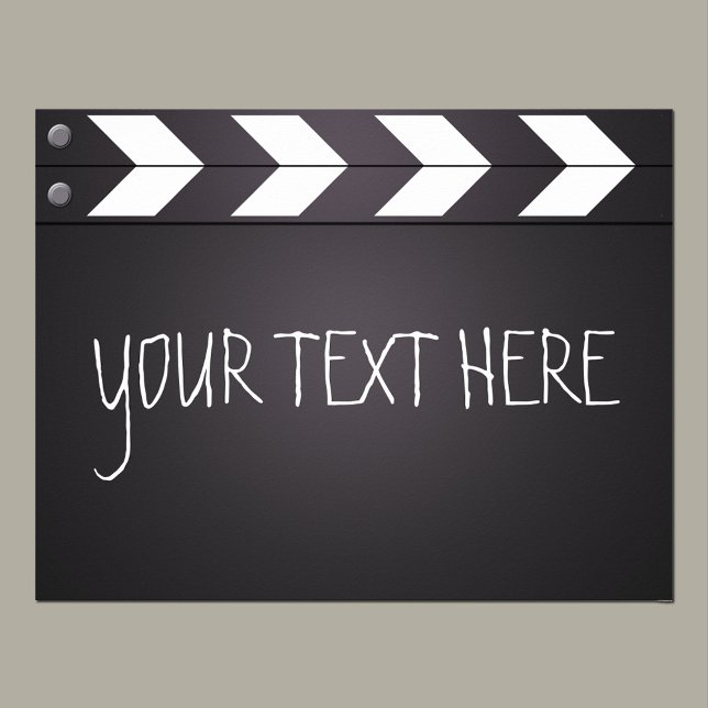 Clapboard für den benutzerdefinierten Filmregisseu Poster (Von Creator hochgeladen)