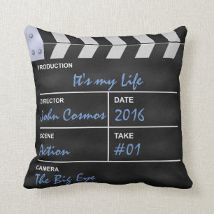 Clapperboard Kino "es ist mein Leben " Kissen
