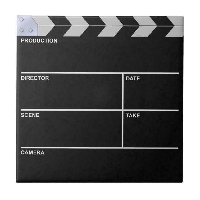 clapperboard Kino Fliese (Vorderseite)