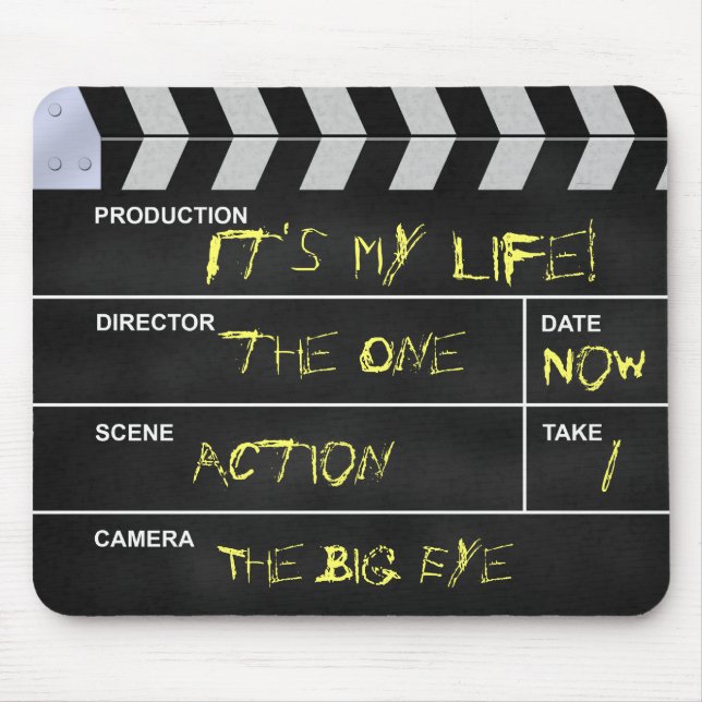 clapperboard Kino Mousepad (Vorne)