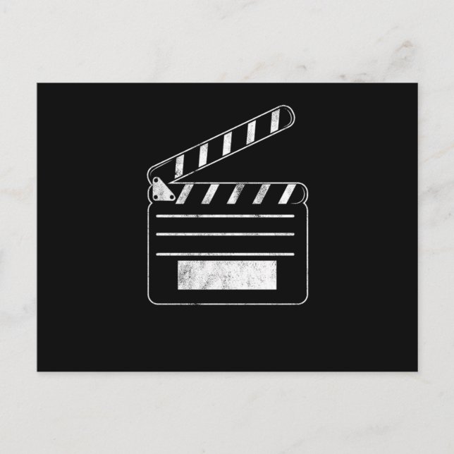 Clapperboard Schauspieler Schauspiel Schauspieleri Postkarte (Vorderseite)