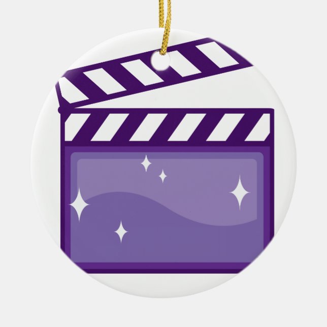 ClapperMovieVector.pdf Keramik Ornament (Vorne)