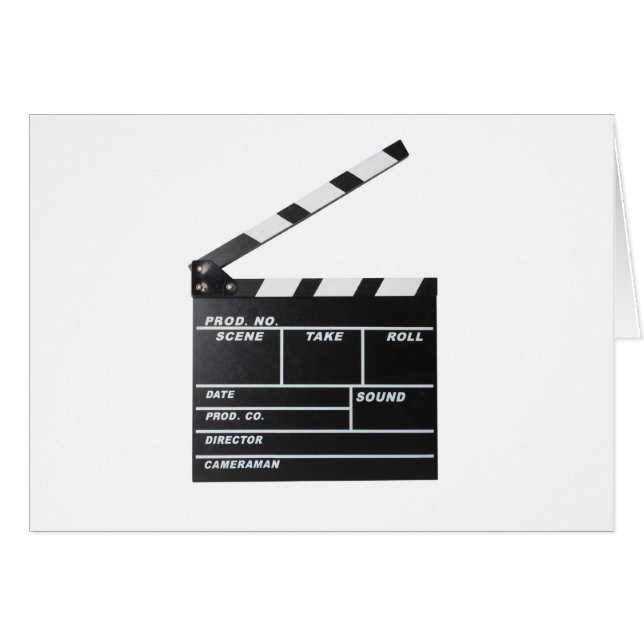 claquette de pellicule cinématographique (Devant horizontal)