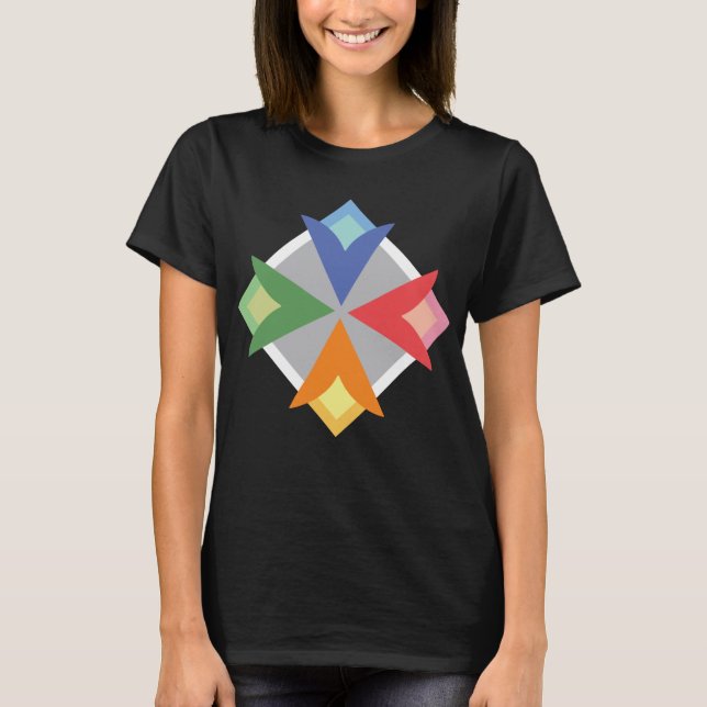 Claquez la conception heureuse - T-shirt noir (Devant)