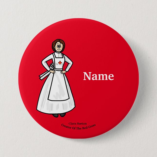 Clara Barton Nurse Button (Vorderseite)