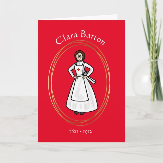 Clara Barton Nurses Day Grußkarte Karte (Vorderseite)