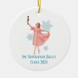 Clara mit Nutcracker 2024 Keramik Ornament