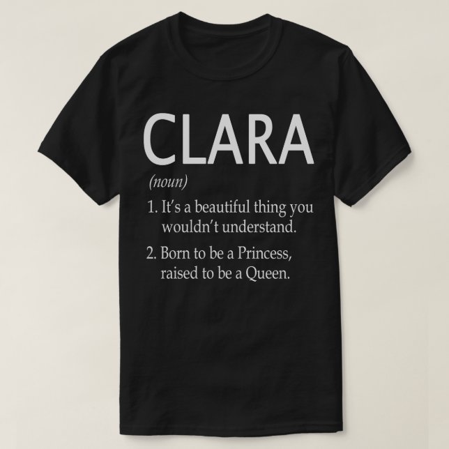 Clara Name Gift 130 T-Shirt (Design vorne)
