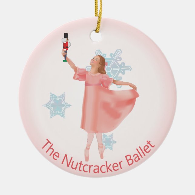 Clara Nutcracker Keramik Ornament (Vorne)