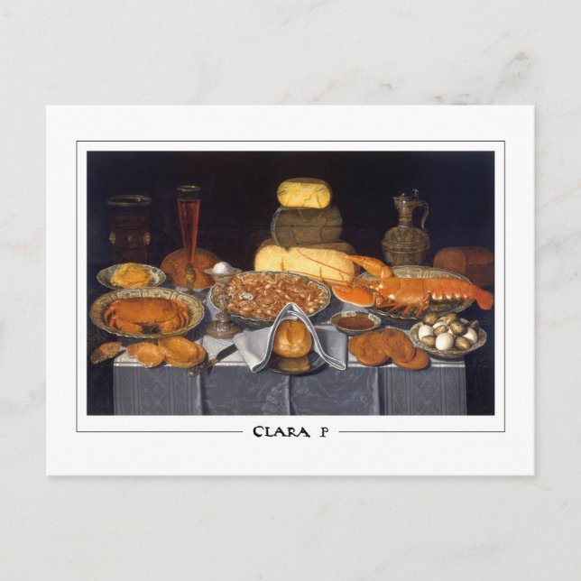 Clara Peeters #44 - Fine Art Postcard Postkarte (Vorderseite)