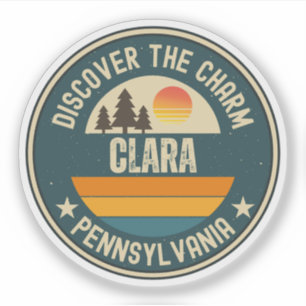 Clara, Pennsylvania Aufkleber