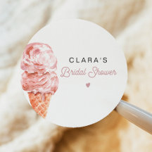 CLARA Retro Ice Creme Blush Brautparty Favor Cl