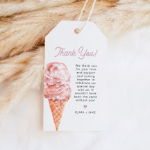 CLARA Retro Ice Creme Blush Pink Gefallen Tag