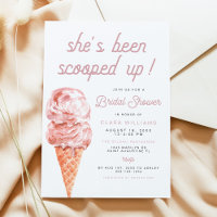 CLARA Retro Ice Creme Rosa Brautparty Inv.
