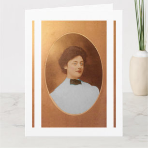 Clara Sage Talla Johnson 1909 Porträt feine Kunst Karte