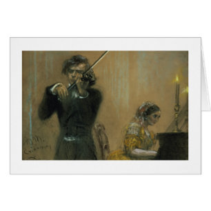 Clara Schumann (1819-96) und ein Violinist, 1854