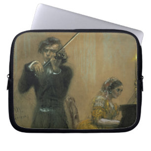 Clara Schumann (1819-96) und ein Violinist, 1854 Laptopschutzhülle