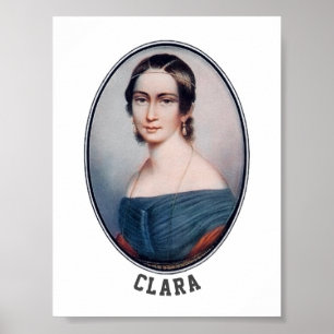 Clara Schumann (1838) Poster