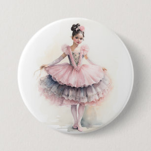 Clara (schwarze Haare) aus dem Nussknacker-Ballett Button