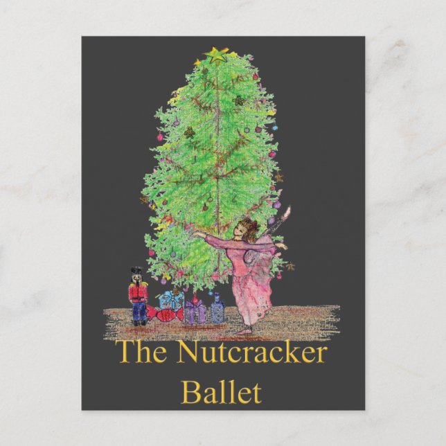 Clara und die Nutcracker-Geschenke Postkarte (Vorderseite)
