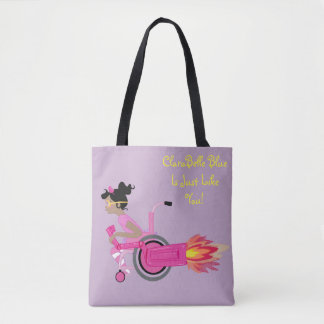 ClaraBelle blaue perfekte Tasche - Lavendel-Träume