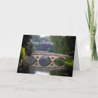 Clare Uni Bridge, Cambridge Birthday Card