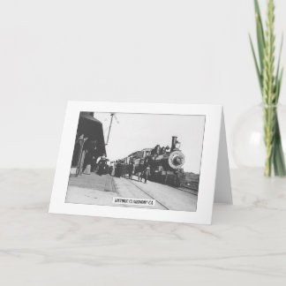 Claremont historique - Carte de voeux pliée