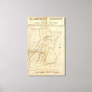 Claremont Höhen Leinwanddruck