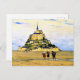 Clarence Gagnon art, Mont-Saint Michel, Morning Postkarte (Vorne/Hinten)