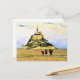 Clarence Gagnon art, Mont-Saint Michel, Morning Postkarte (Vorderseite/Rückseite Beispiel)