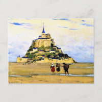 Clarence Gagnon art, Mont-Saint Michel, Morning