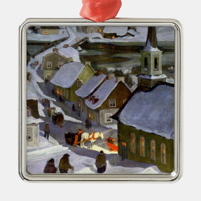 Clarence Gagnon - Midnight Mass Ornament Aus Metall (Vorne)