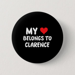 Clarence - Mein Herz gehört Clarence - Liebe Button