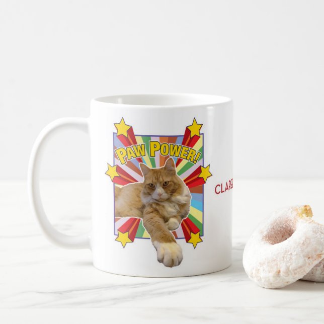 Clarence PawPower™ Keramik Tasse (Mit Donut)