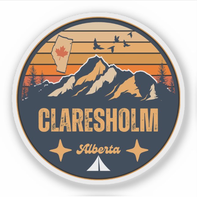 Claresholm, Alberta Aufkleber (Vorderseite)