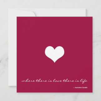 Claret rouge & blanc minimaliste Faire-part de mar