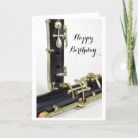Clarinet-alles Gute zum Geburtstagkarte