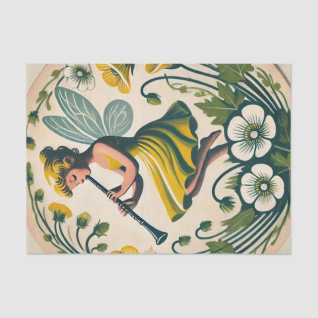 Clarinet Band Class Fairy Seidenpapier (Vorderseite)