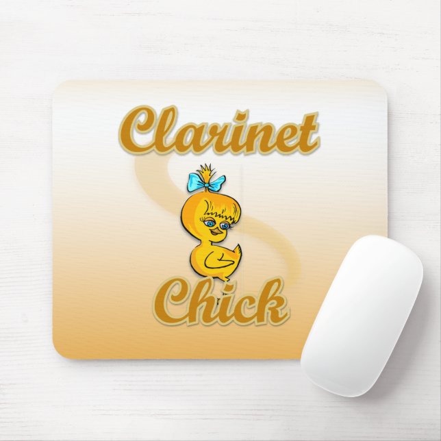 Clarinet Chick Mousepad (Mit Mouse)