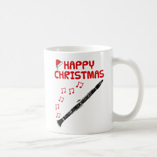 Clarinet Christmas Woodwind Musician Music Teacher Kaffeetasse