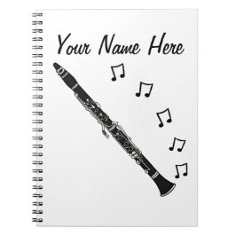 Clarinet Clarinetist Musician Music Teacher Custom Notizblock