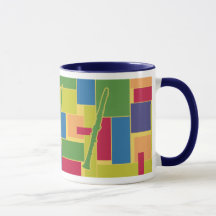 Clarinet Colorblocks Tasse