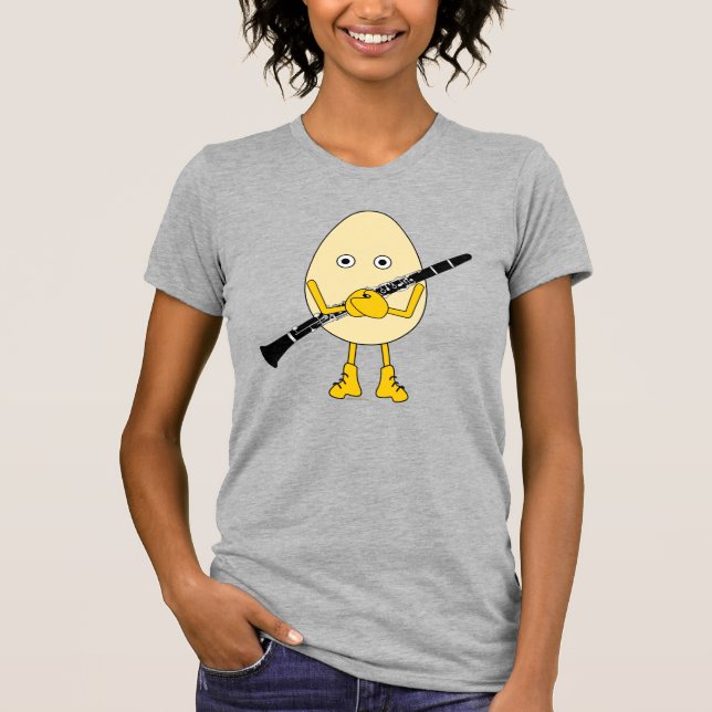 Clarinet Egghead T-Shirt (Vorderseite)