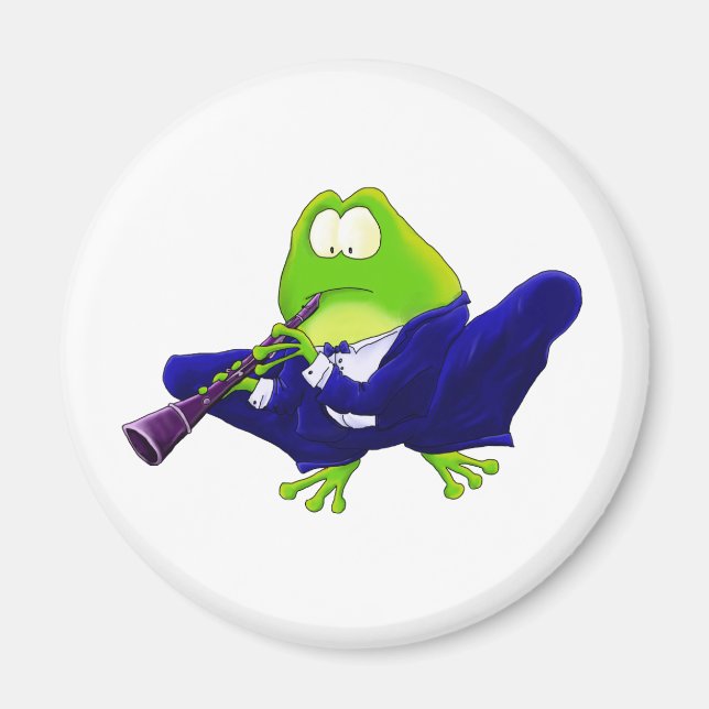 Clarinet Frog Magnet (Vorne)