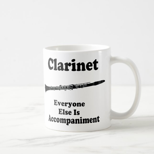 Clarinet-Geschenk Kaffeetasse (Rechts)