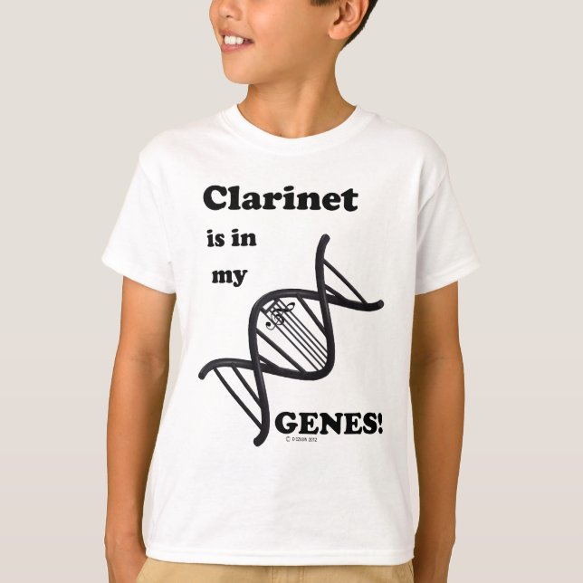 Clarinet ist in meinen Genen T-Shirt (Vorderseite)