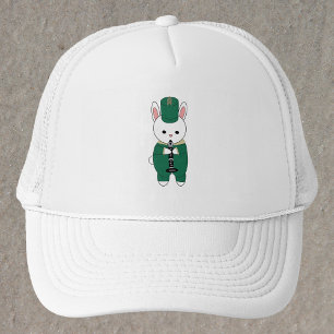 Clarinet Marching Band Rabbit Green Gold Truckerkappe